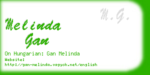 melinda gan business card